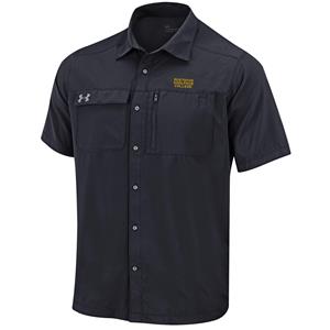 Button Up Shirt Under Armour Gustavus Adolphus College Black