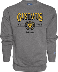 Crew Blue 84 Gustavus Adolphus College GA Alumni Graphite