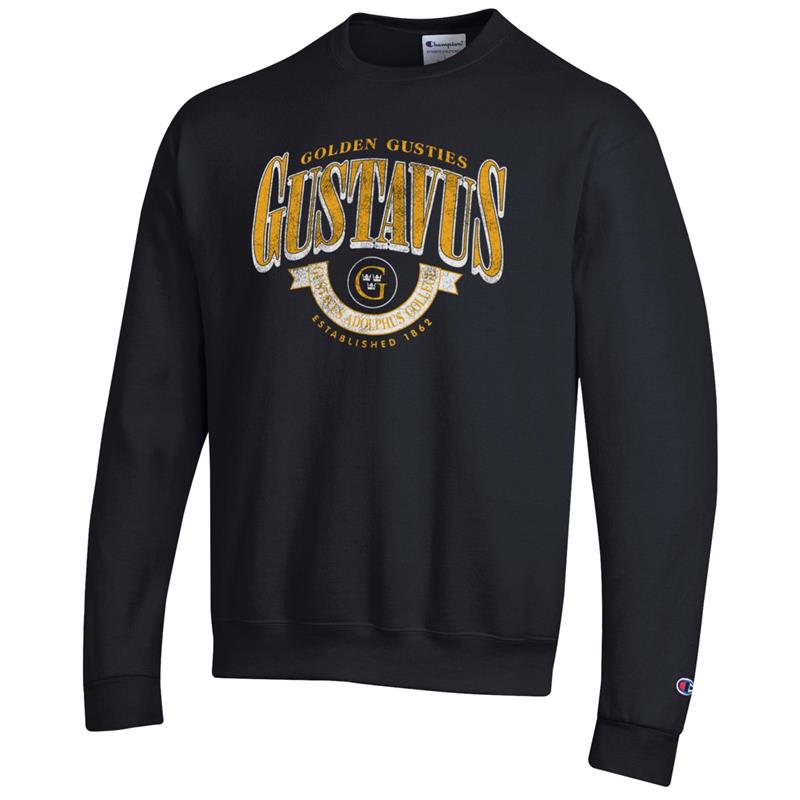 Crew Champion Jersey Golden Gusties Gustavus Adolphus College Black (SKU 12042685112) Crew Champion Jersey Golden Gusties Gustavus Adolphus College Black (SKU 12042685112)