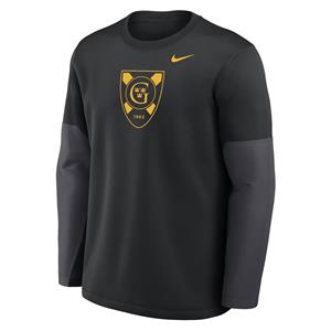 Crew Nike Sideline Gustavus Shield Black
