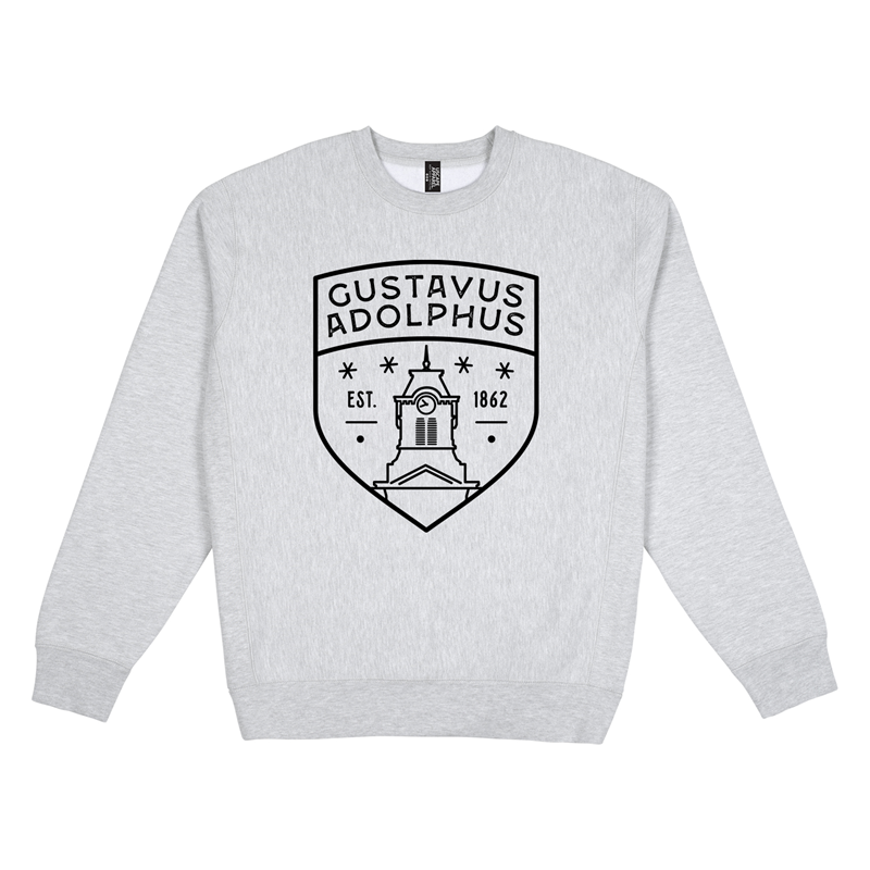 Crew Uscape Gustavus Adolphus College Old Main Heather | The Book Mark
