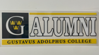 Decal Mom/Dad/Alumni/Grandma/Grandpa/Sports/Activities Gustavus Adolphus College
