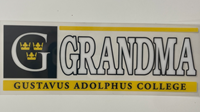 DECAL MOM/DAD/ALUMNI/GRANDMA/GRANDPA/SPORTS/ACTIVITIES GUSTAVUS ADOLPHUS COLLEGE