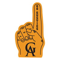 Foam Finger Mini Go Gusties GA Gold