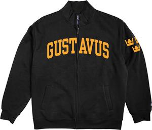 Full Zip Hood Blue 84 Gustavus 3 Crowns Black