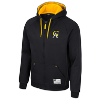 Full Zip Hood Colosseum Cotton GA Black