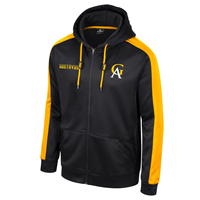Full Zip Hood Colosseum Poly Gustavus GA Black