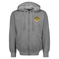 Full Zip Hood MV Gustavus 1862 Gustie Circle Gray