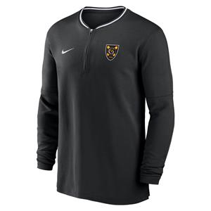 HALF ZIP NIKE SIDELINE GUSTAVUS SHIELD WHITE OR BLACK