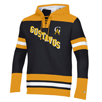 Hood Champion Gustavus GA Hockey Laces Black / Gold