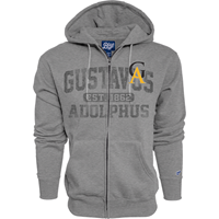 Hood Full Zip Bl84 Gustavus Adolphus Ga