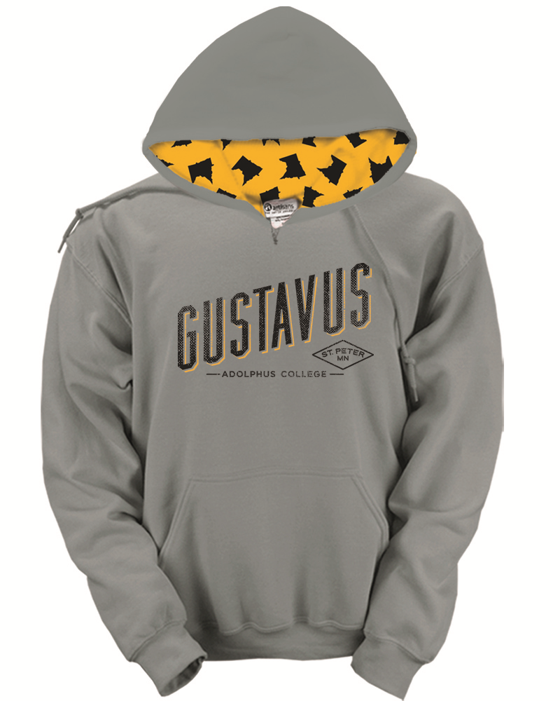 Gray Gustavus Hooded Sweatshirt