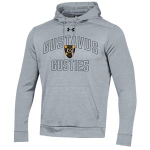 Hood Under Armor Fleece Gustavus Shield Gusties Heather Gray