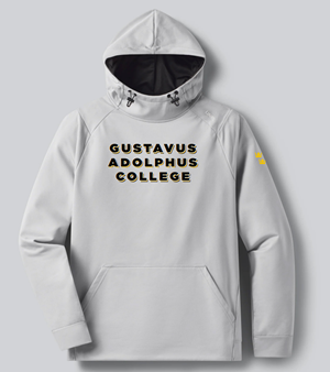 Hood Unrl Gustavus Adolphus College W/ Three Crowns On Shoulder Grey
