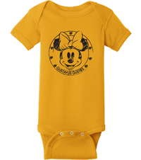 Infant Onesie Blue 84 Gustavus Minnie Gold