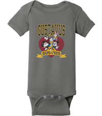 Infant Onesie Blue 84 Gustavus Disney Crew Charcoal