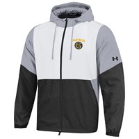 Windbreaker Jacket Under Armour Gustavus Circle G Black / White