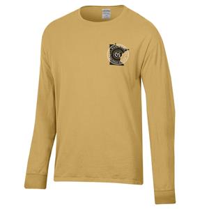 Long Sleeve T-Shirt Comfort Wash Gustavus Adolphus College Mn State Artisan Gold