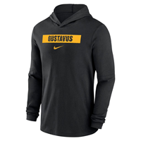 Long Sleeve Hood Nike Sideline Gustavus Shield Black