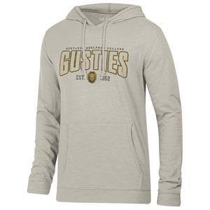Long Sleeve T-Shirt Hood Gear Gustavus Adolphus College Est 1862 Beige