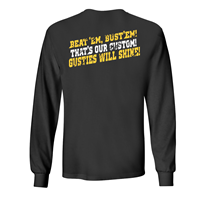 Long Sleeve T-Shirt MV Sport Gustavus Rouser On The Back Black