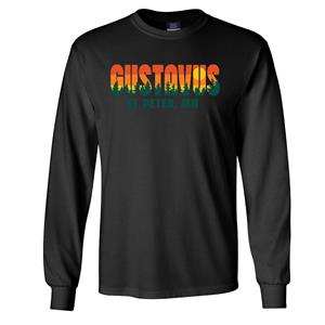 Long Sleeve T-Shirt Gustavus Sunset Tee Black
