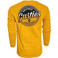 LONG SLEEVE T-SHIRT BLUE 84 GUSTAVUS GUSTIES ADOLPHUS GOLD