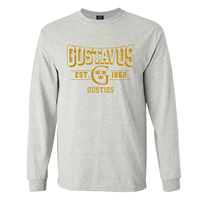Long Sleeve T-Shirt MV Gustavus G & Crowns Light Heather