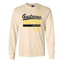Long Sleeve T-Shirt MV Sport Gustavus Adolphus College 62 St. Peter Stone