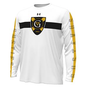 Long Sleeve T-Shirt Under Armour Gameday Gustavus Gusties Shield White