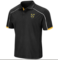 New!! Black Polo W/ White Piping