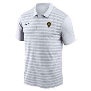 Polo Nike Stripe Gustavus Shield  White