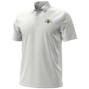 Polo Under Armour Drive Micro Groove Stripe Gustavus Crowns White