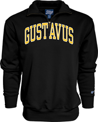 Quarter Zip Blue 84 Gustavus Arched Suede Black