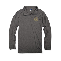 Quarter Zip Circle Gustavus Heathered Black