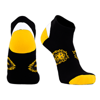 Sock Twin City Knits Low-Cut Crowns Black / Gold / White