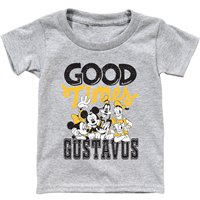 Toddler T-Shirt Blue 84 Good Times Gustavus Heather Gray