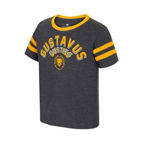 Toddler T-Shirt Colosseum Toddler Gustavus Gusties Gus Charcoal And Gold