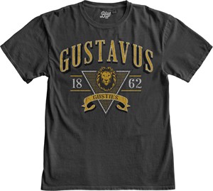 T-Shirt Blue 84 Dyed Ringspun Gustavus 1862 Gus Gusties Coal