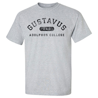 T-Shirt MV Gustavus Adolphus College Dad Gray