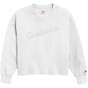 Women's Crew League Reverse Fleece Oversized Gustavus White