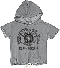 Women's Short Sleeve Hood Blue 84 Gustavus