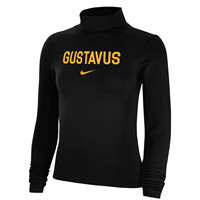 Women's Long Sleeve Nike Sideline Gustavus Black