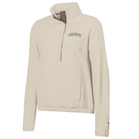 Women's Quarter Snap Champion Gustavus Microfleece Beige