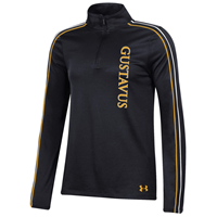 Women's Quarter Zip Under Armour Vertical Gustavus Gameday Black