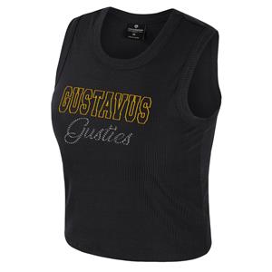 Women's Tank Colosseum Gustavus Gusties Ribbed Black