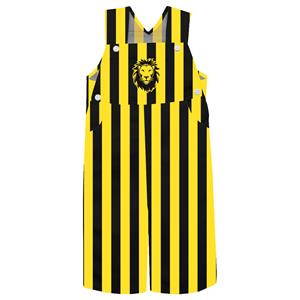 Youth Bibs Jardine Team Overall Pants Gus Stripes Black And Gold