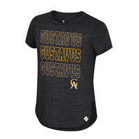 Youth T-Shirt Colosseum Gustavus Repeat GA Black